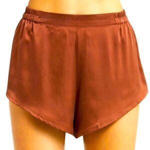 Lunya sleep shorts.  100% silk.
